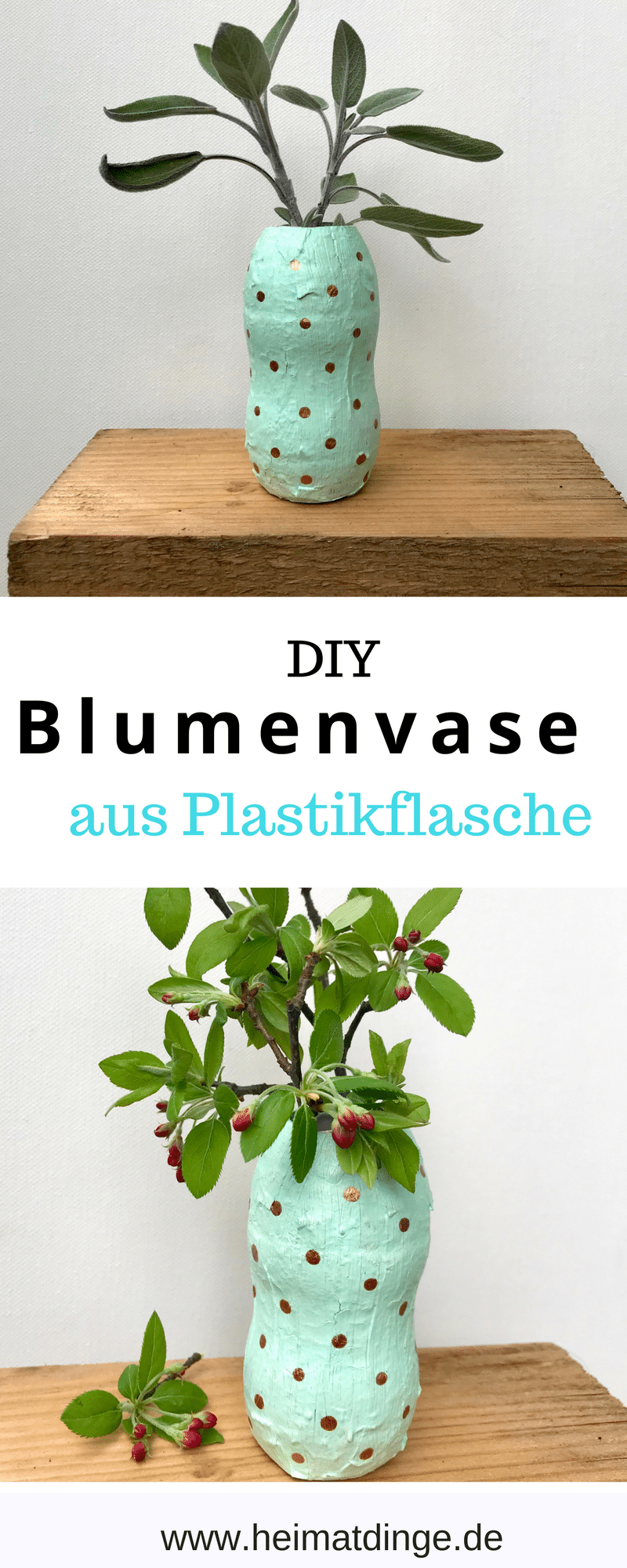 Vase selber machen, nachhaltige Geschenkidee