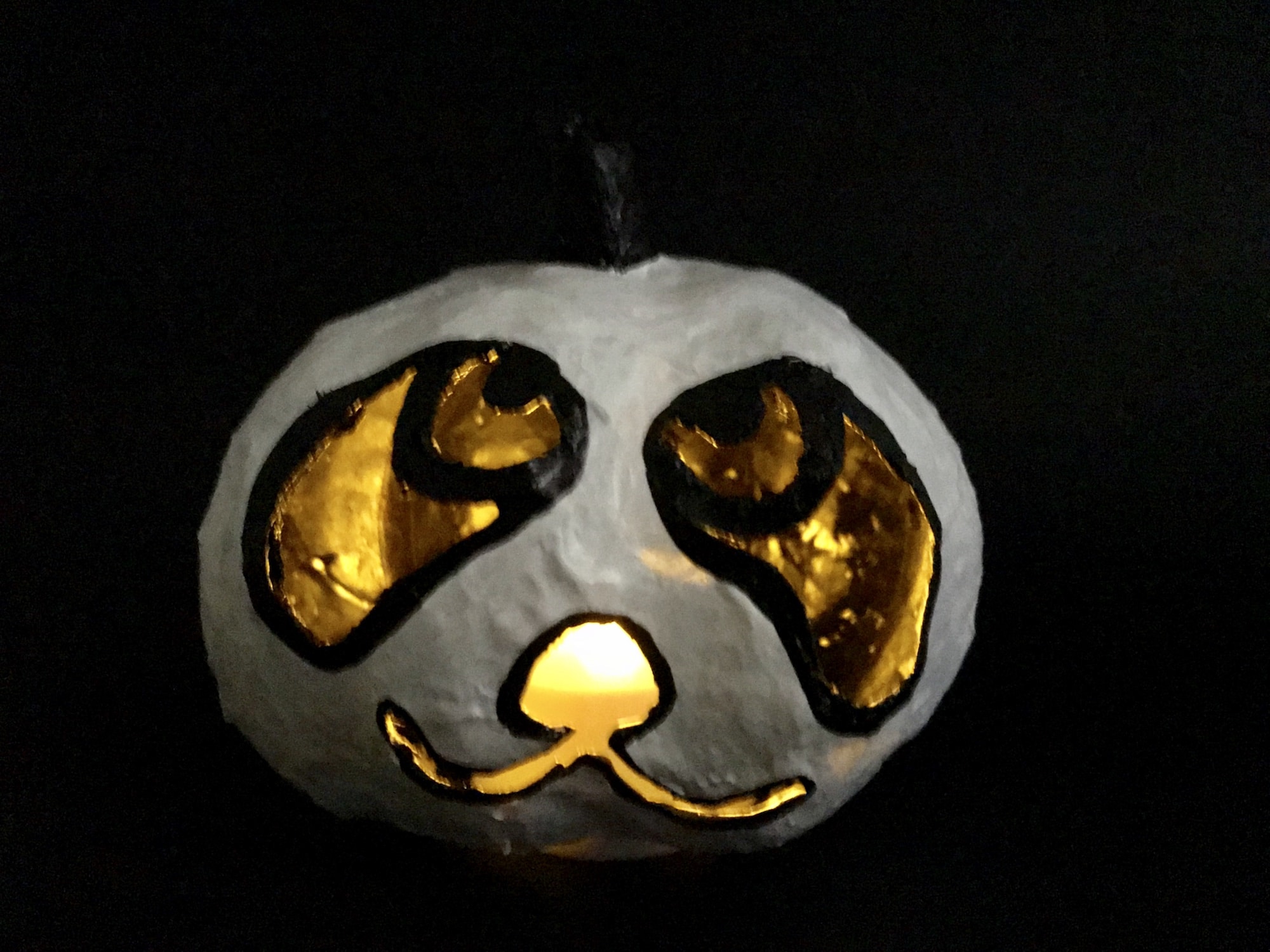 Kuerbis fuer Halloween basteln, Halloween Deko selber machen