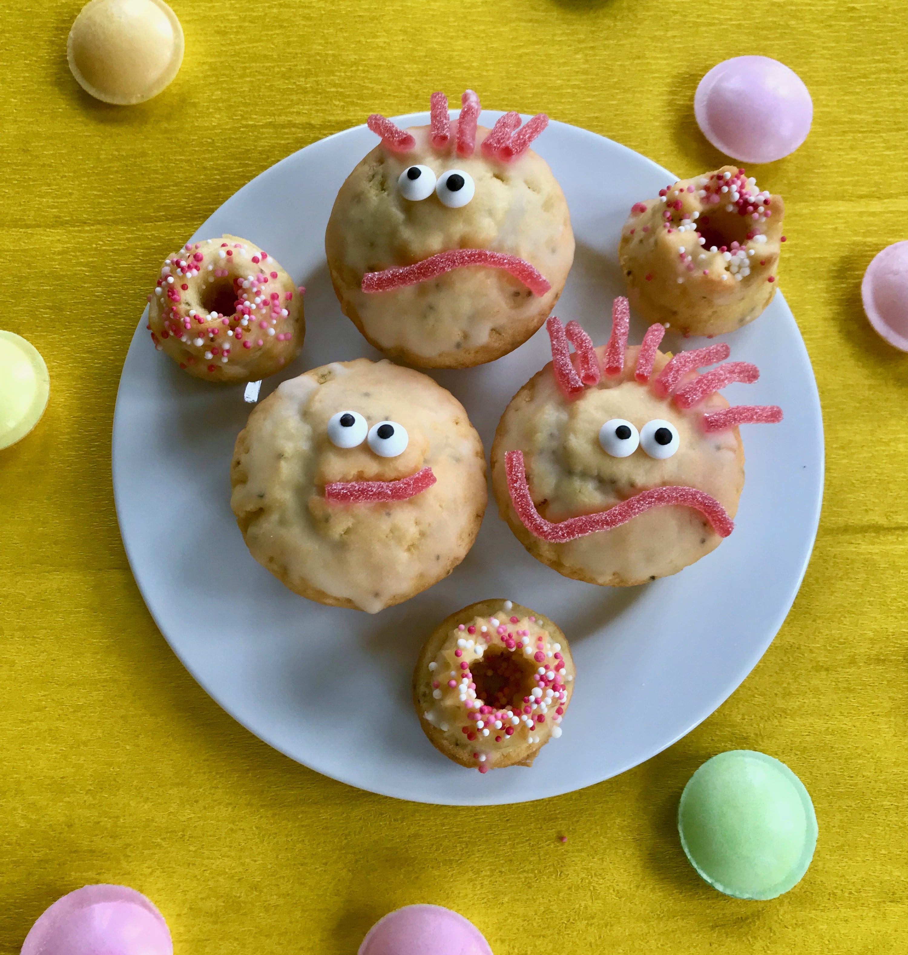 Saftige Zitronemuffins fuer den Kindergeburtstag, Rezept, Kindersnack, Kinderparty Essen