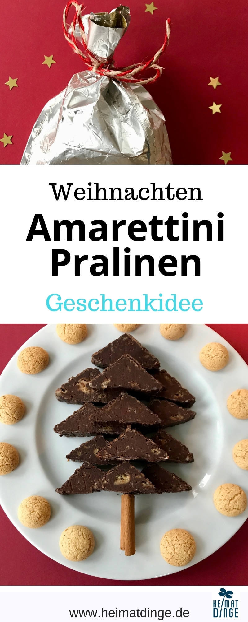 Amarettini Pralinen selber machen, Rezept, Weihnachten
