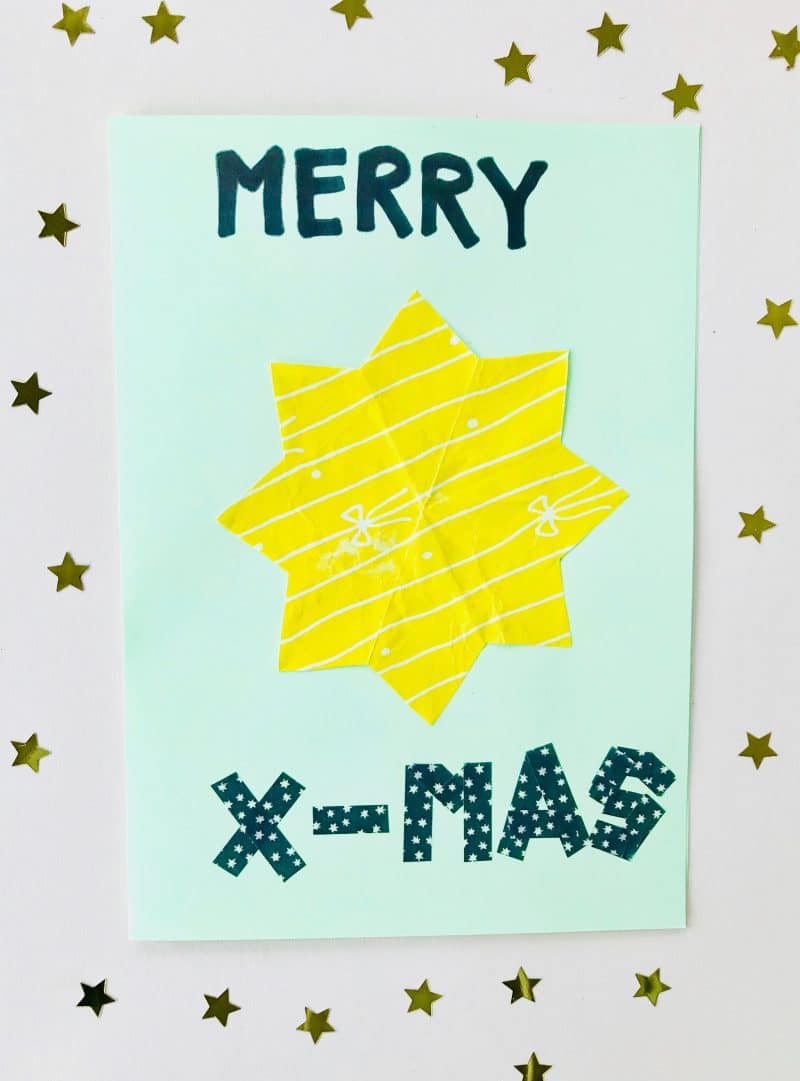 DIY Glückwunschkarten: Bastelideen für Last-Minute Grußkarten zum Selbermachen 5 Weihnachtskarte selber machen