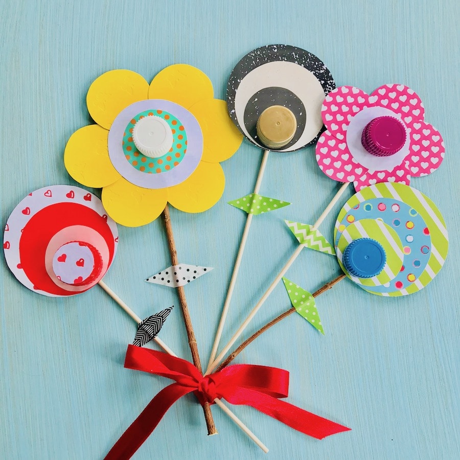 geschenk mit kindern basteln, muttertagsgeschenk basteln mit kindern, Valentinstag Geschenk basteln, Upcycling