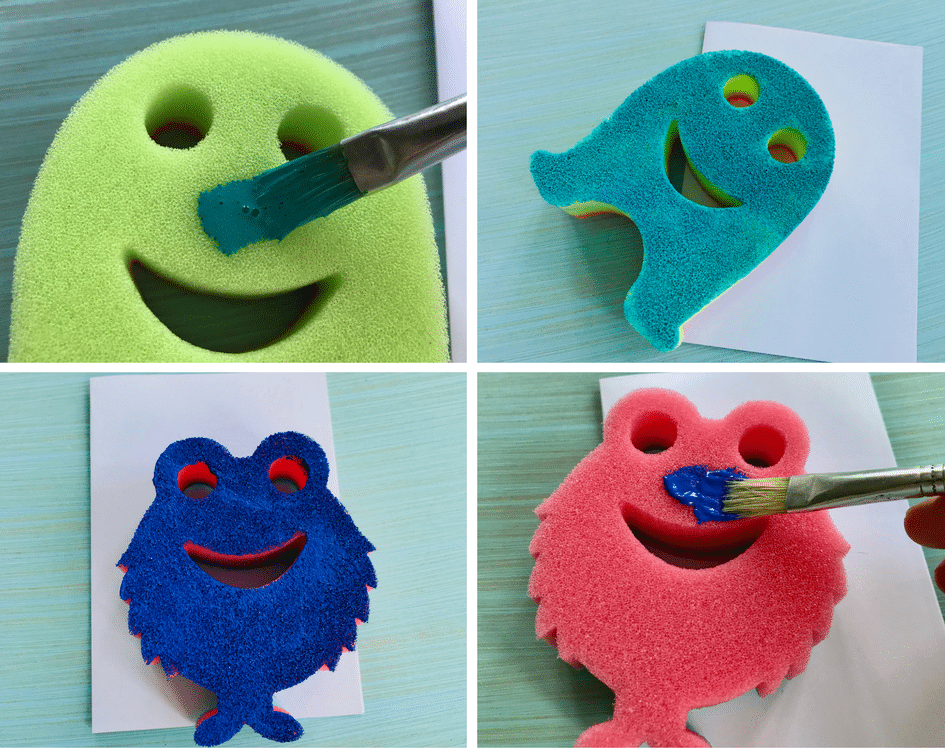 Monster Einladungskarten selber machen, Anleitung, Kindergeburtstag