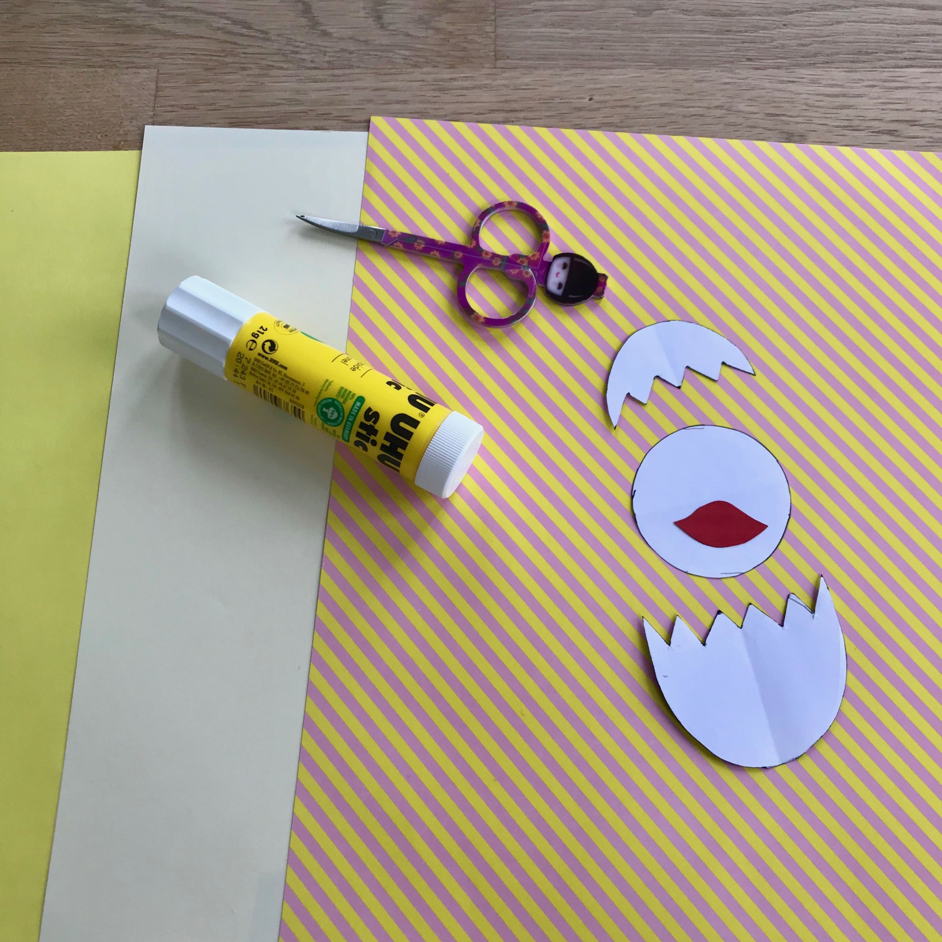 Osterkarte, Ostern, basteln mit Kindern