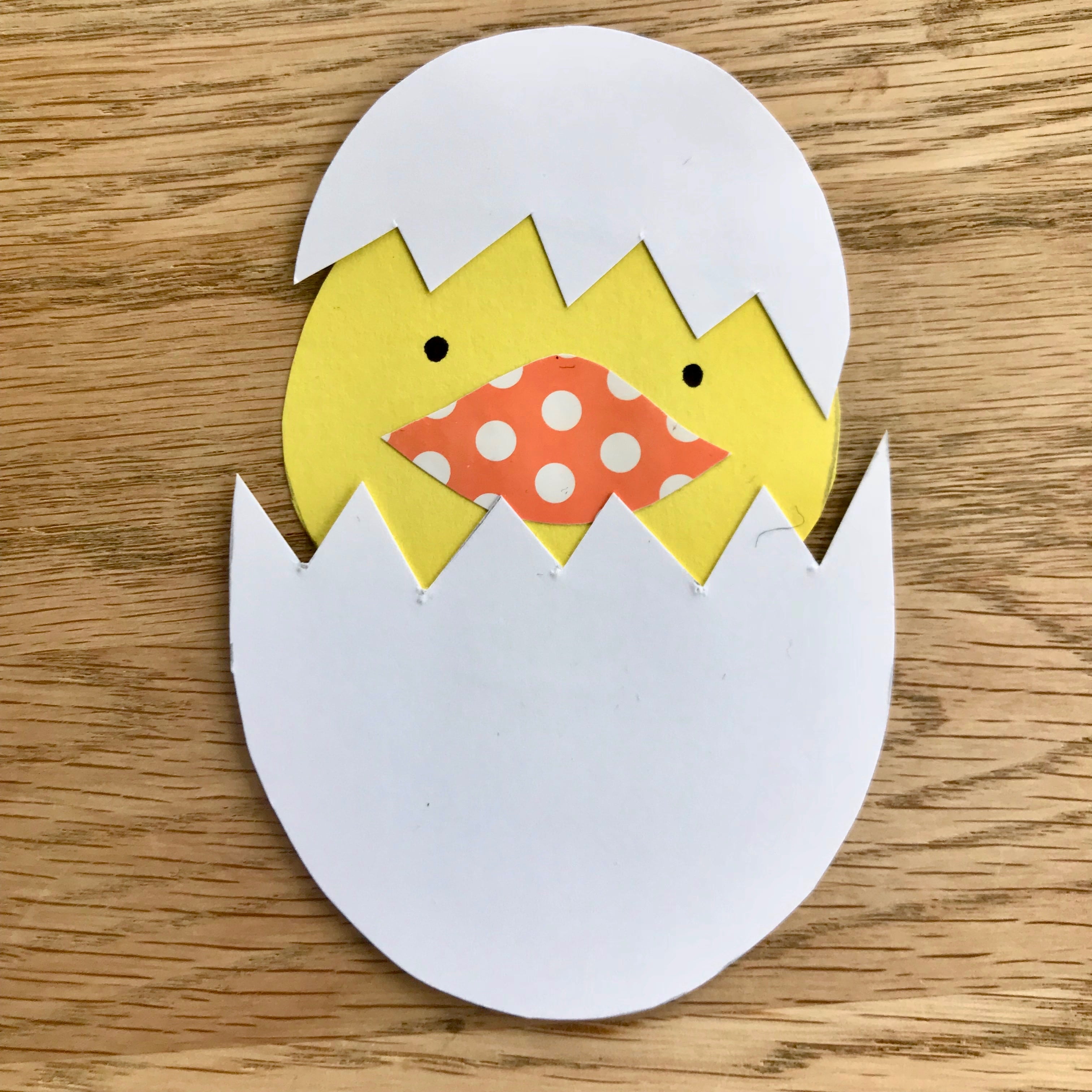 Osterkarte, Kueken, basteln