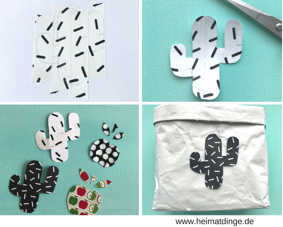 Blumentopf Motiv Anleitung - Grafik quer