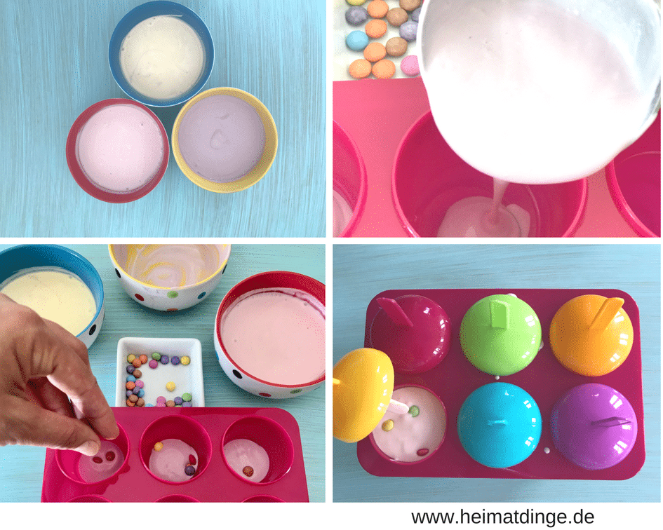 Regenbogen Eis, Anleitung