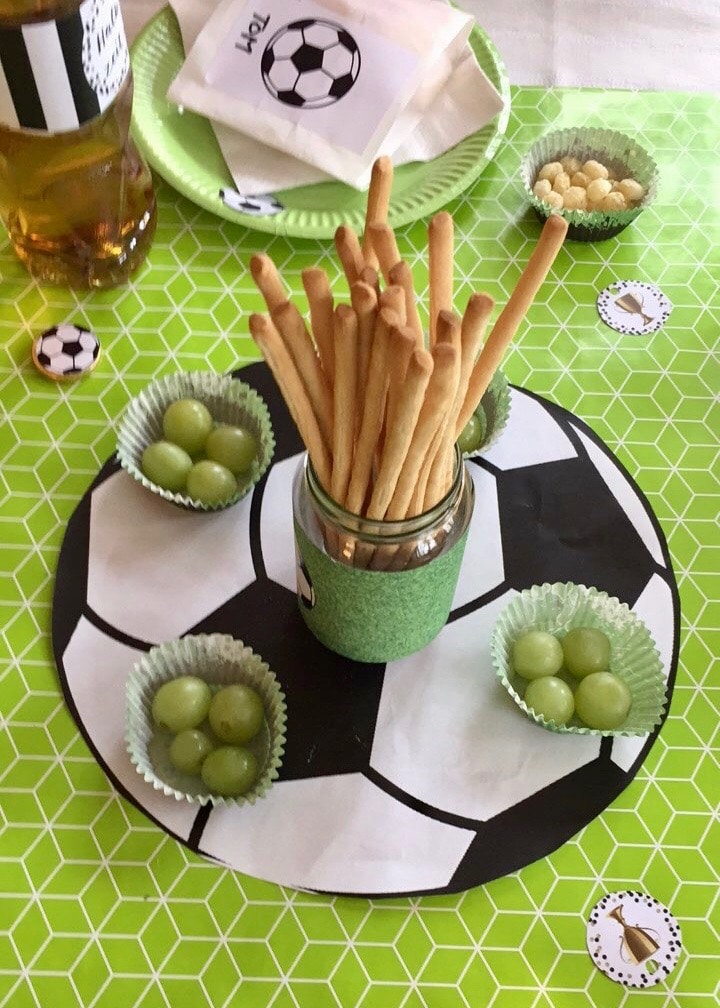 Fuball-Deko-Snacks