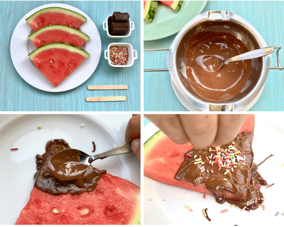 Melone am Stiel, Rezept