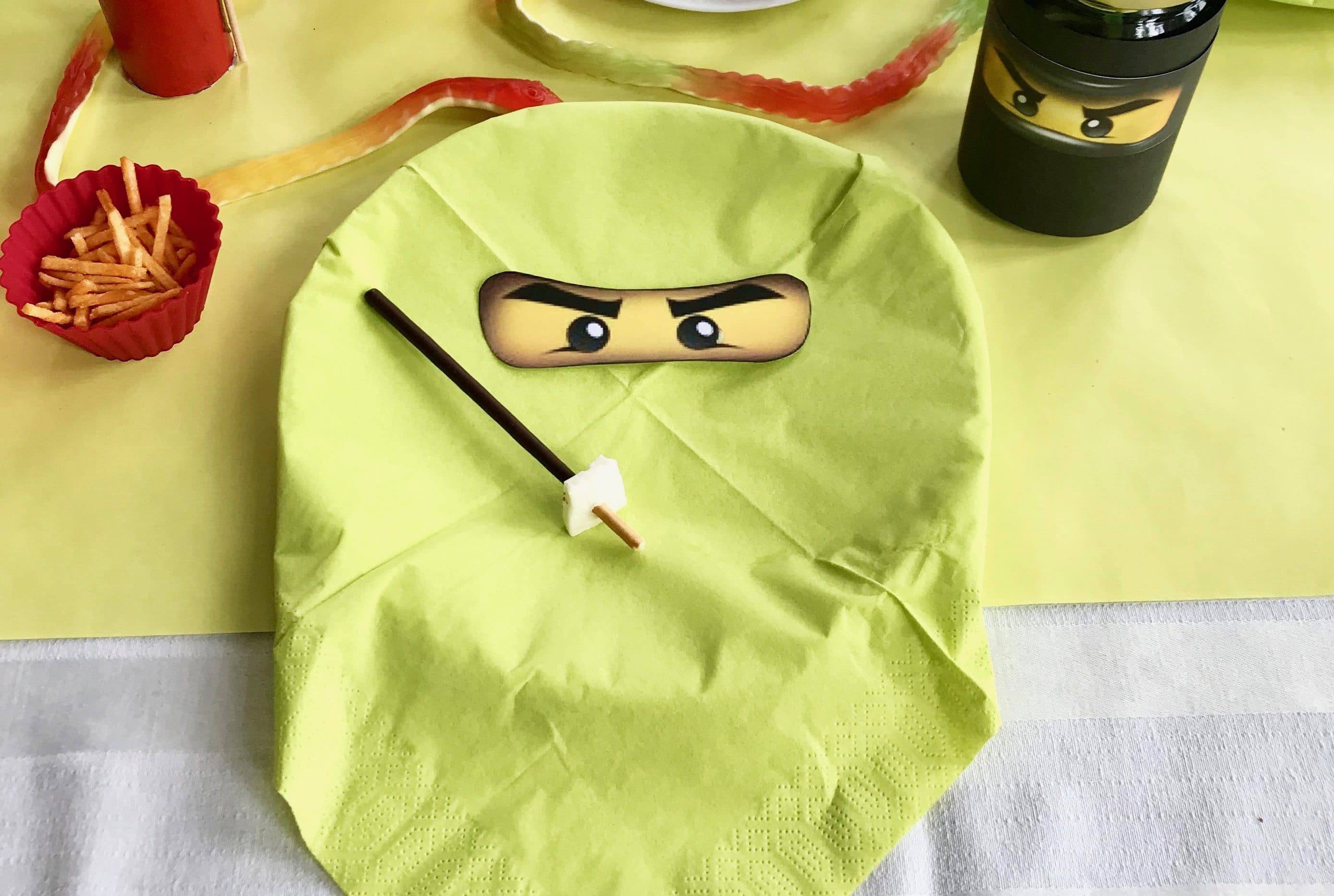 ninjago-kindergeburtstag-tischdeko-ideen