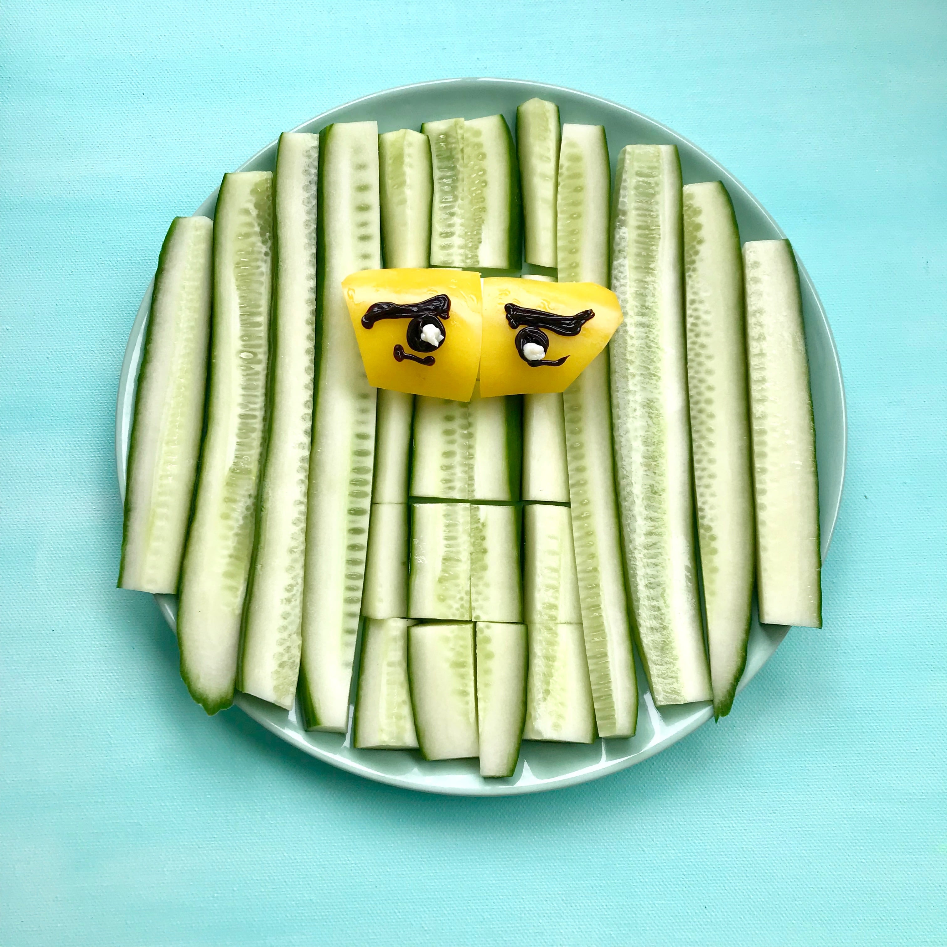 gesundes-essen-fuer-ninjago-geburtstag-gemueseteller