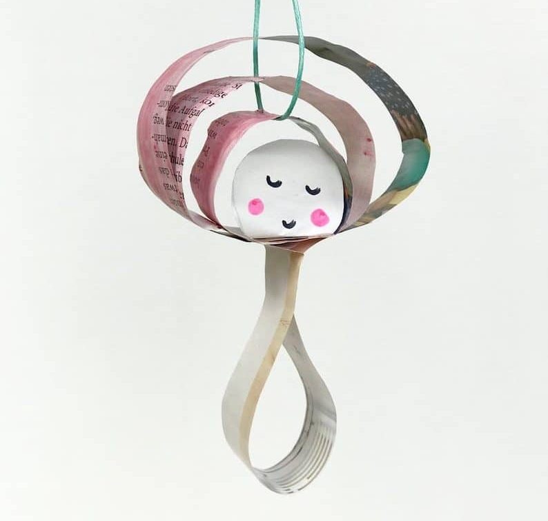 DIY Herbstdeko, Fliegenpilz aus Papier