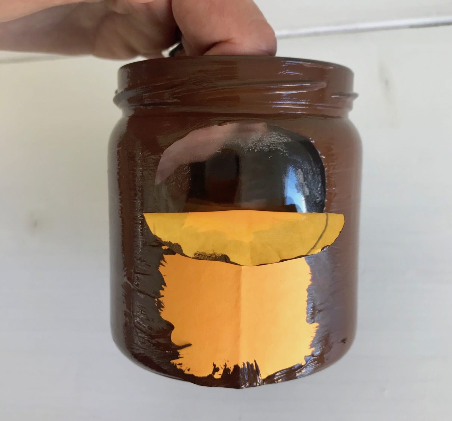 Geschenk im Glas, Glas bemalen, Upycling