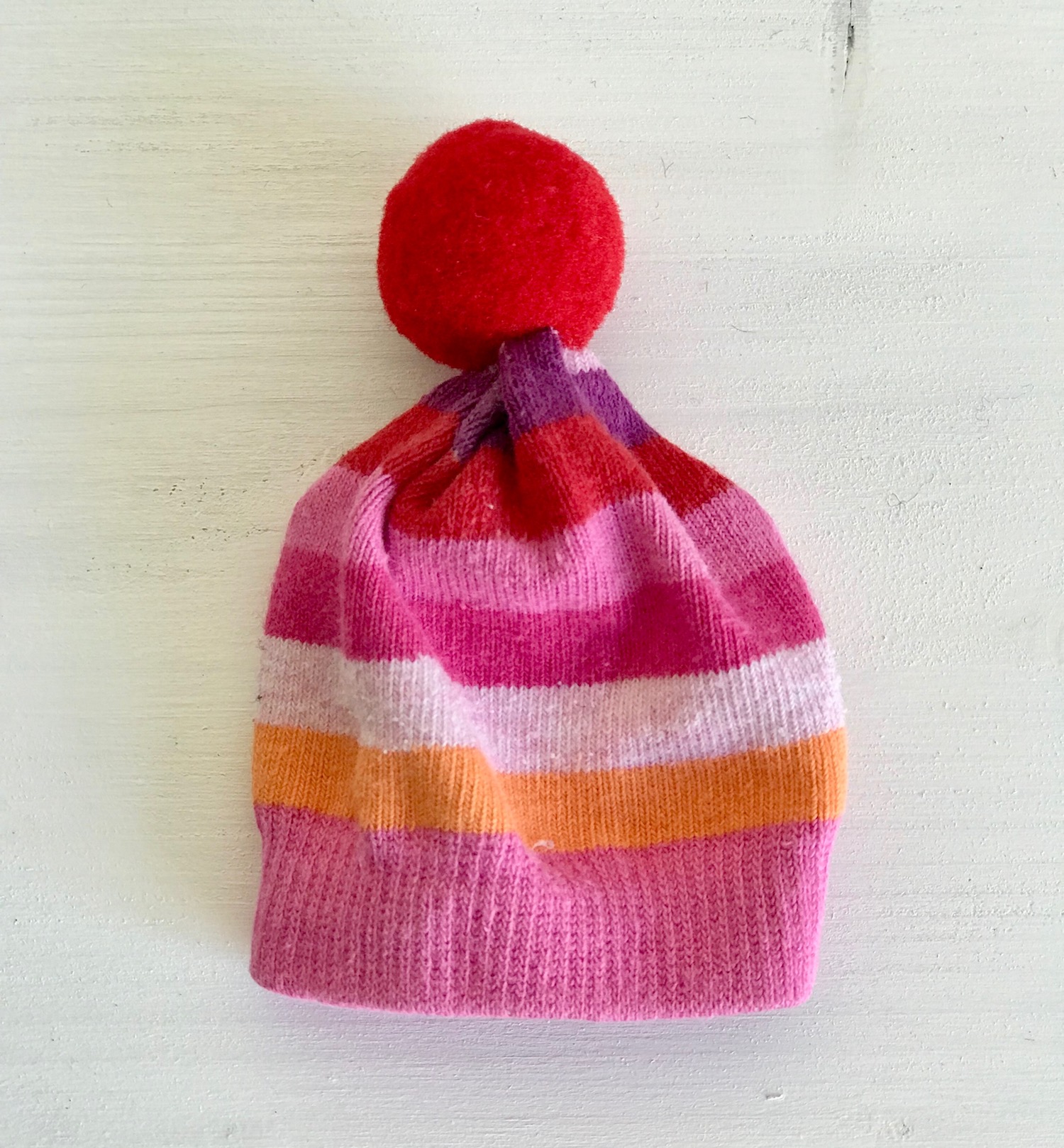 DIY Geschenk im Glas, Mütze, Upcycling