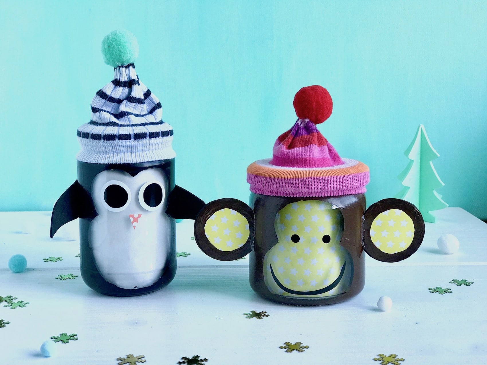 DIY Geschenk im Glas, Geschenkverpackung, Basteln mit Kindern, Upcycling