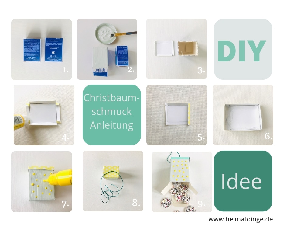 Christbaumschmuck basteln, Anleitung, Upcycling