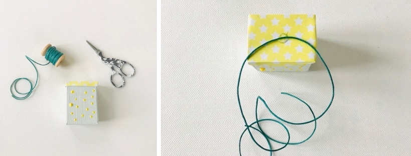 DIY Christbaumschmuck Suessigkeiten, basteln, Geschenkband, DIY Baumschmuck