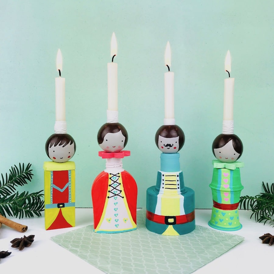 DIY Familien Adventskranz aus Verpackungsmaterial, Upcycling, selber machen, Weihnachten