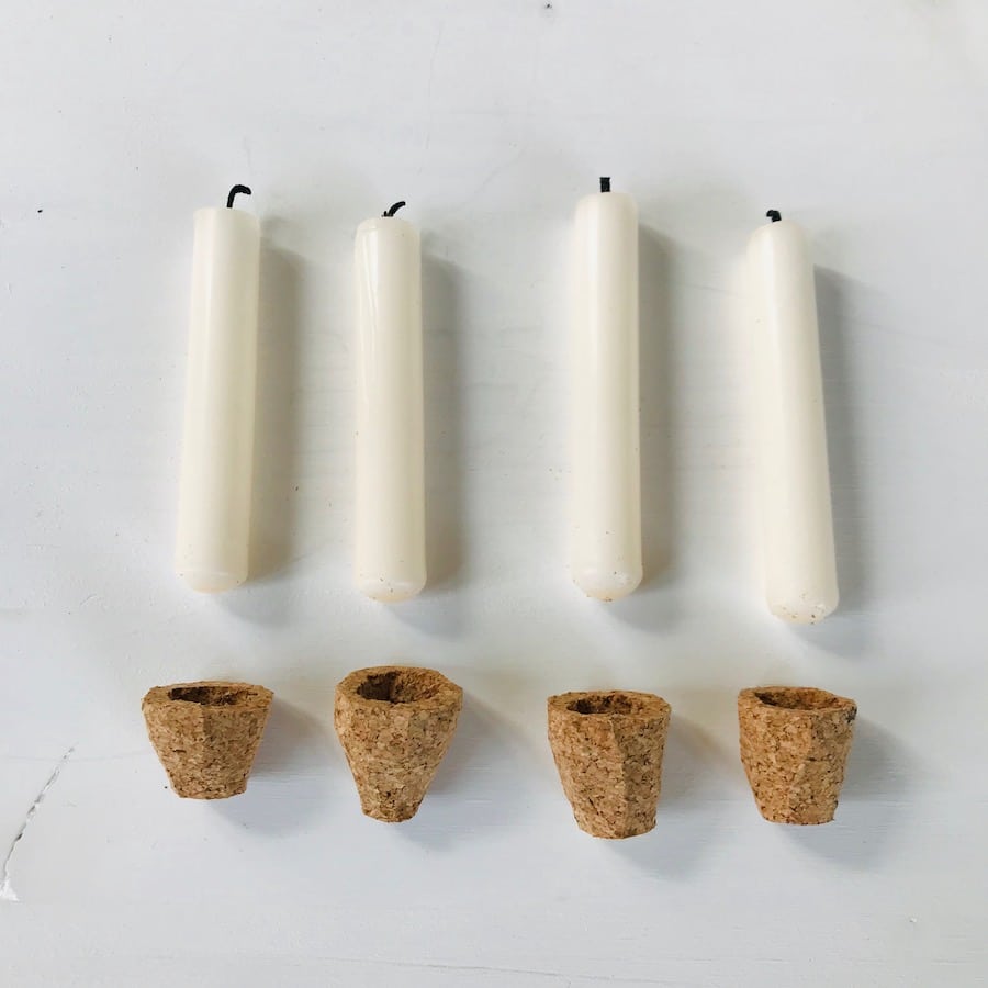 DIY Familien Adventskranz, Kerzenhalter, Korken, Upcycling, basteln