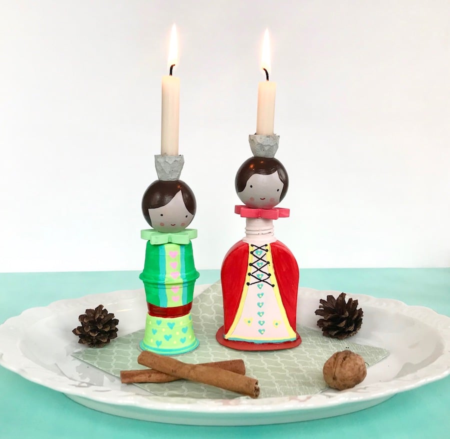 DIY Familien Adventskalender, Figuren, Upcycling, Weihnachten, Kinder