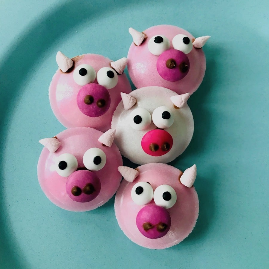 sueßer partysnack gluecksschweine gluecksbringer