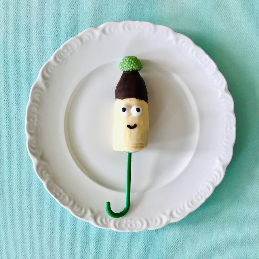 Schokobananen Rezept, Schokobananen selber machen, Schokobananen am Stiel