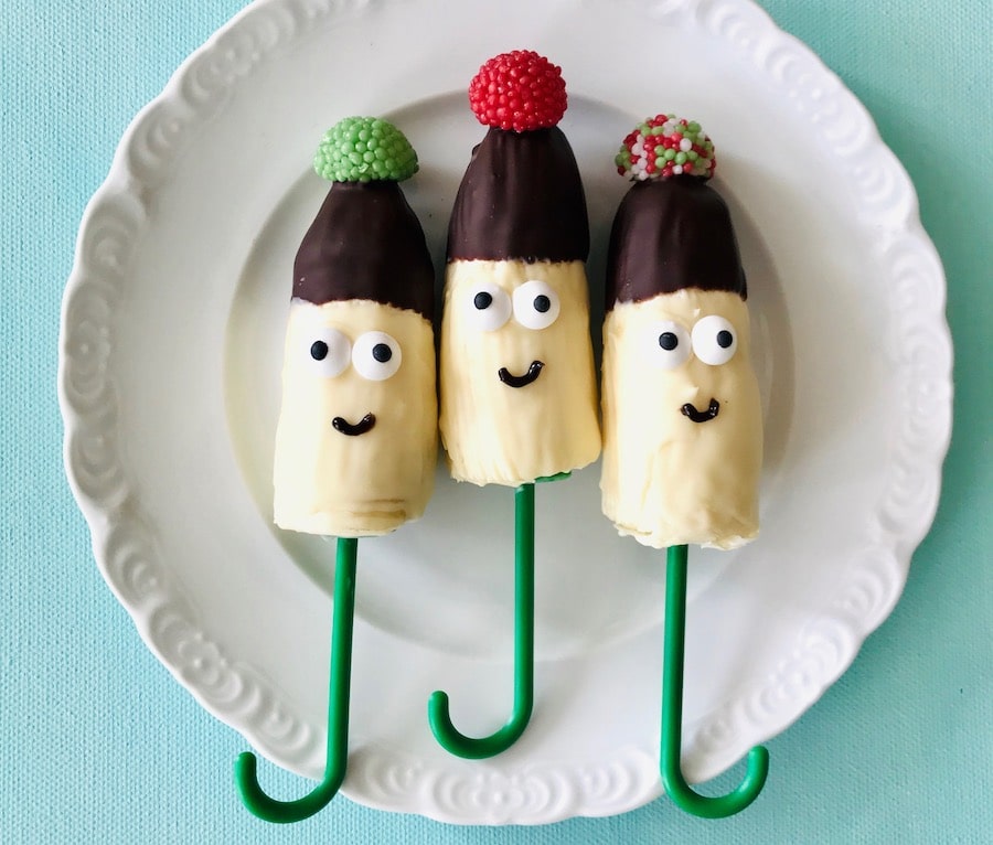 Schokobananen fuer Kindergeburtstag selber machen
