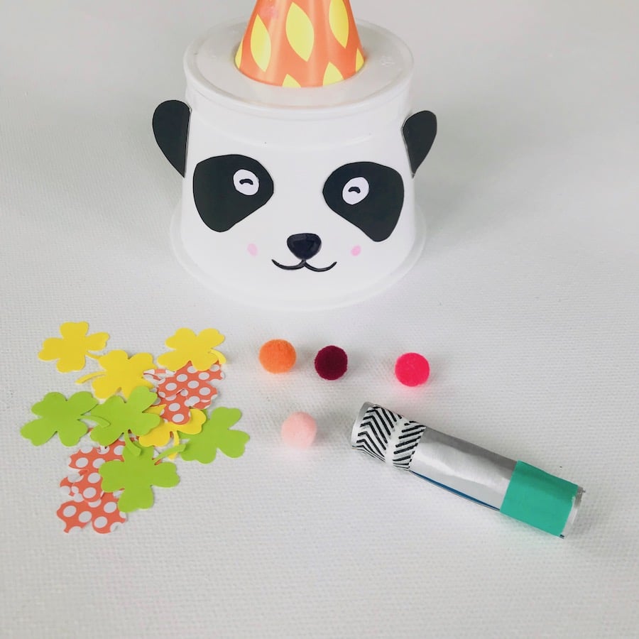 Partyhut selber machen, Upcycling Idee, Basteln mit Kindern, Kinderparty, Silvester mit Kindern