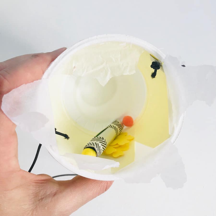 Partyhut selber machen, Oeffnen