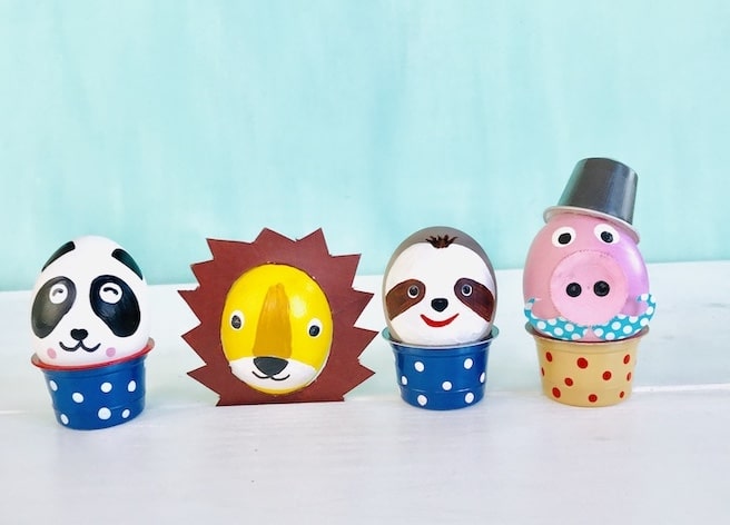 osterbasteleien-mit-kindern-ostereier-bemalen-tiere