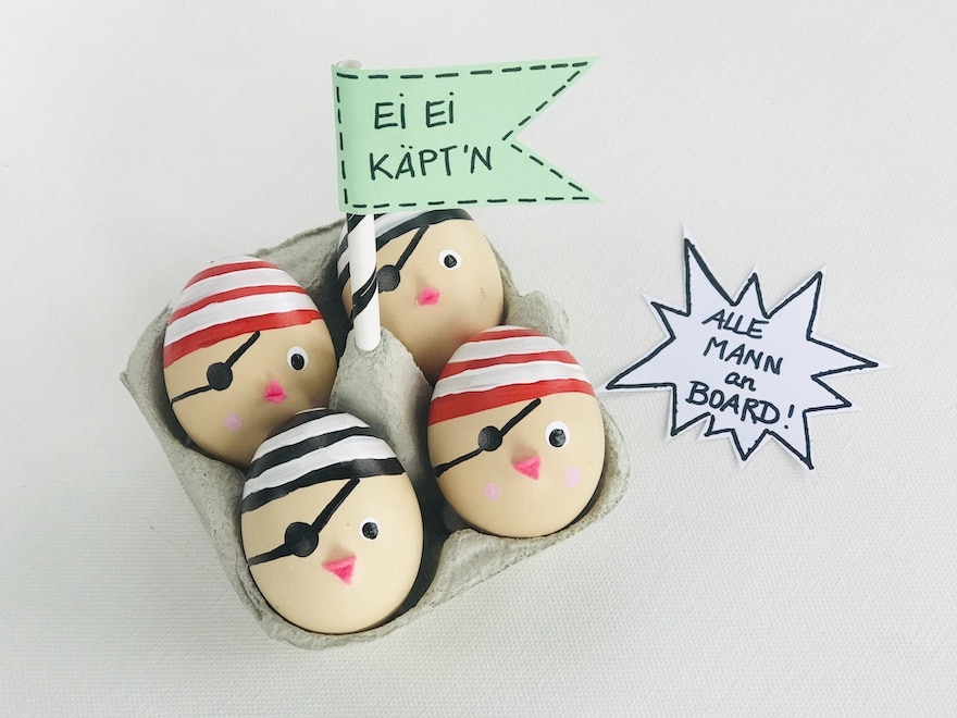 partydeko-kindergeburtstag-piraten-geburtstag-eier-bemalen-originell-diy