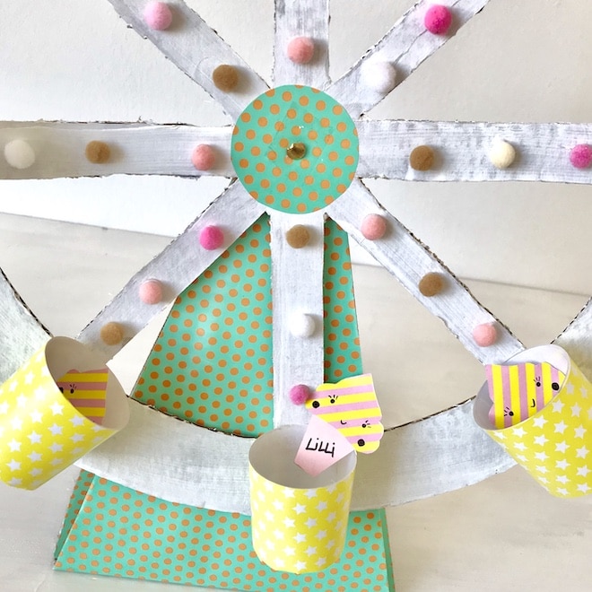 Riesenrad basteln, Jahrmarkt Party, Kirmes Party