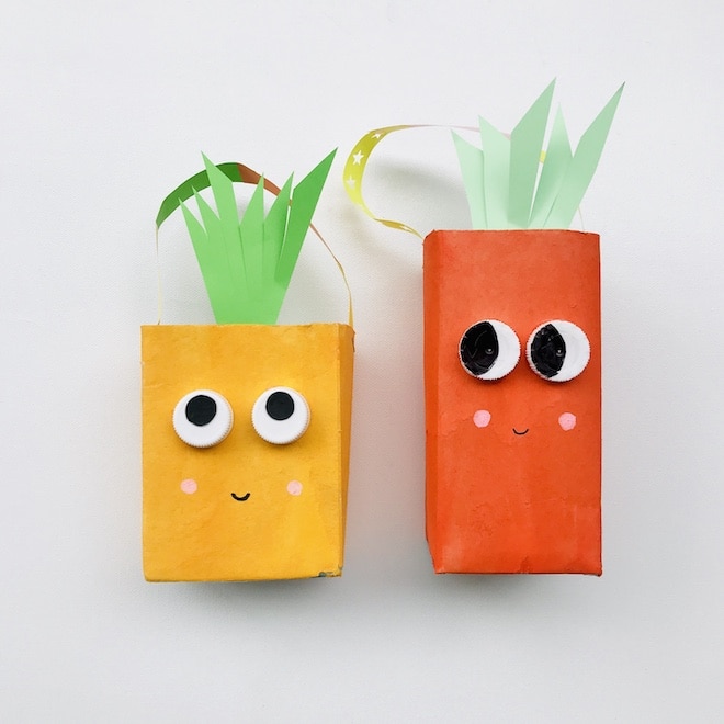 Osterkorb basteln, Ostergechenk, Osterbasteln Kindergarten