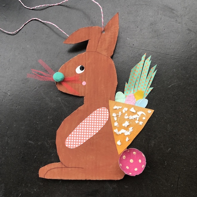 osterhase-basteln-pappkarton-osterdeko-osterbastelei-kinder