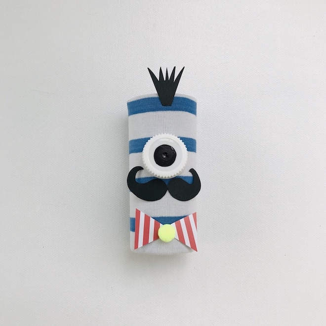 Monster Mottoparty, Einladungskarte basteln, Upcycling