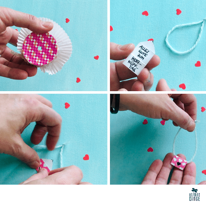 Muttertagskarte basteln, Anleitung, Upcycling mit Kindern, Basteln mit Klorollen