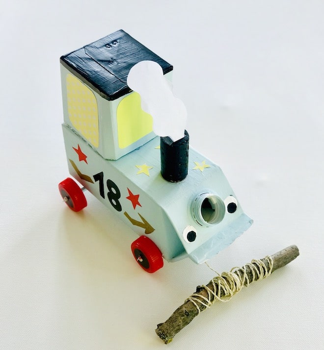 Auto basteln, Upcylcing fuer Kinder