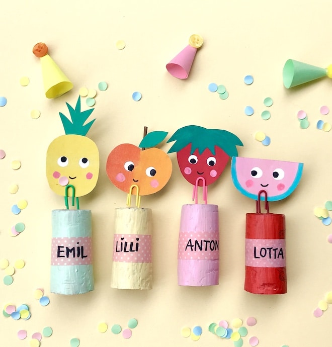 Tutti Frutti Party, Tischkarten, Partydeko, Upcycling Kinder