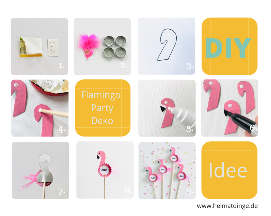 Nachhaltige Party Deko, selber machen, Falming Party, Anleitung
