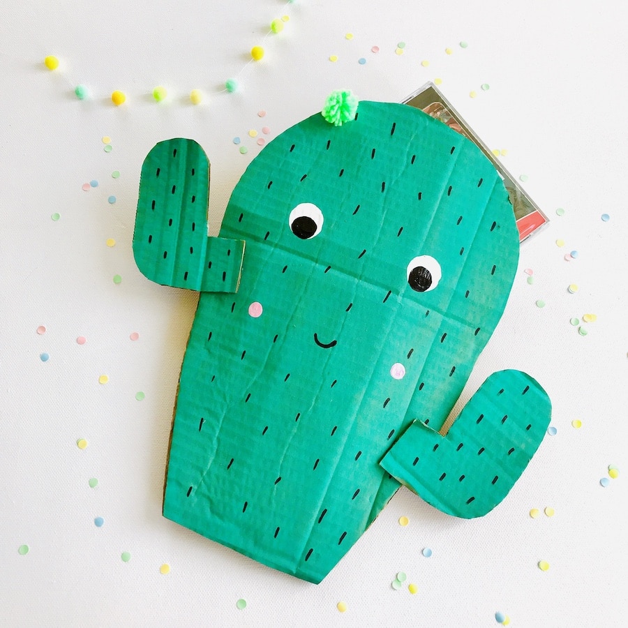 Mitgebsel-Tüten basteln: 3 umweltfreundliche, einfache Upcycling Ideen 4 Mitgebsel Tueten basteln, Kindergeburtstag umweltfreundlich feiern, Kaktus Part