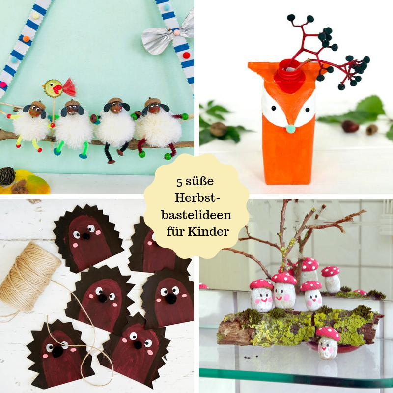 Herbstbasteln mit Kindern, 5 Basetlideen für den Herbst