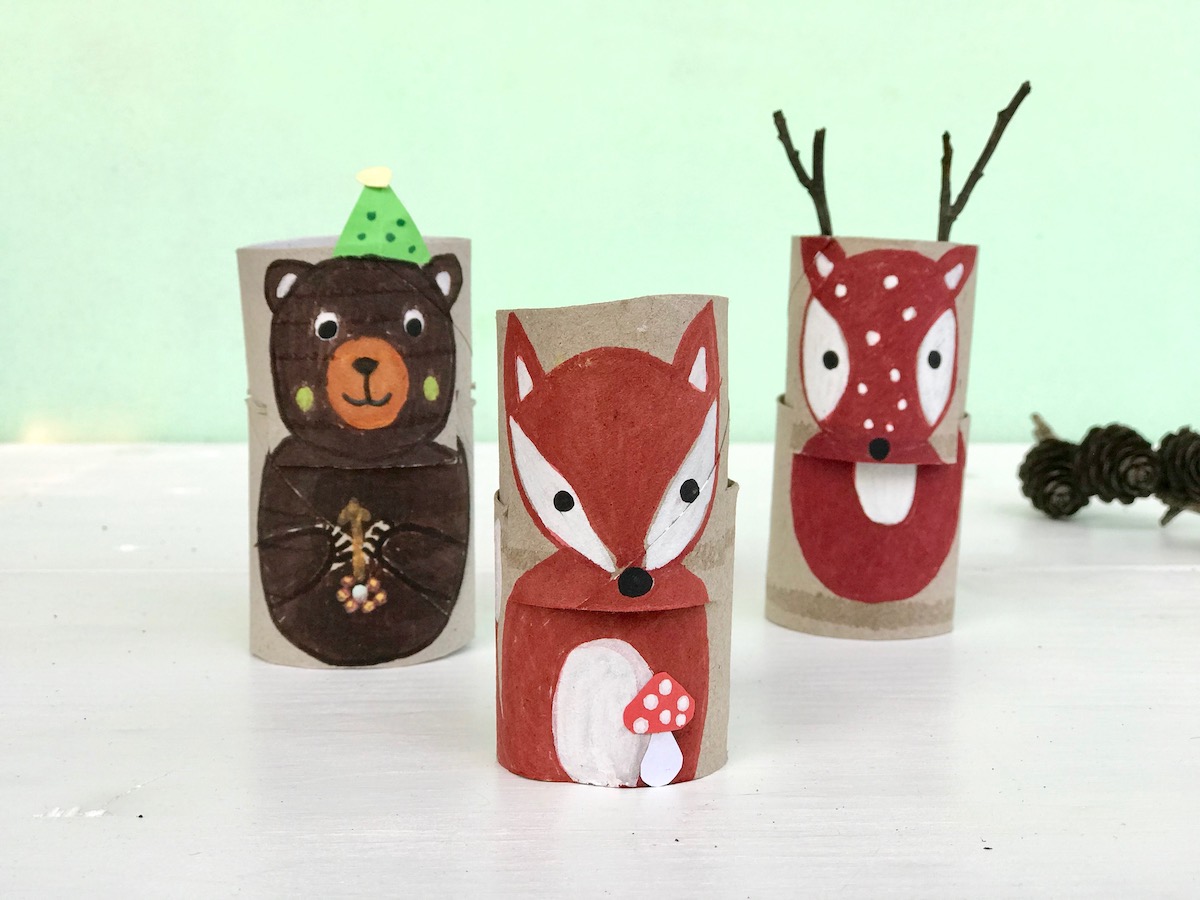 Kindergeburtstag Spiele, Mix & Match, Tierpary, Basteln mit Klorollen