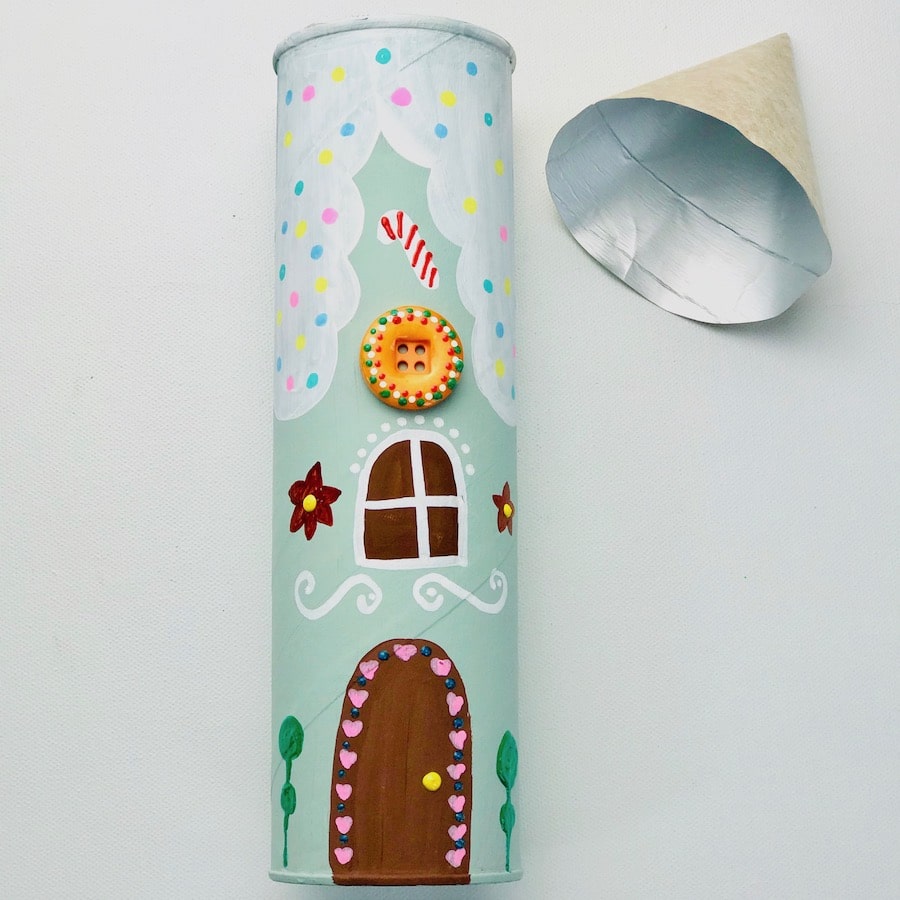 DIY Adventskalenders für Kinder: Ideen für die Füllung 8 Lebkuchenhaus basteln, Adventskalender Winterwunderland