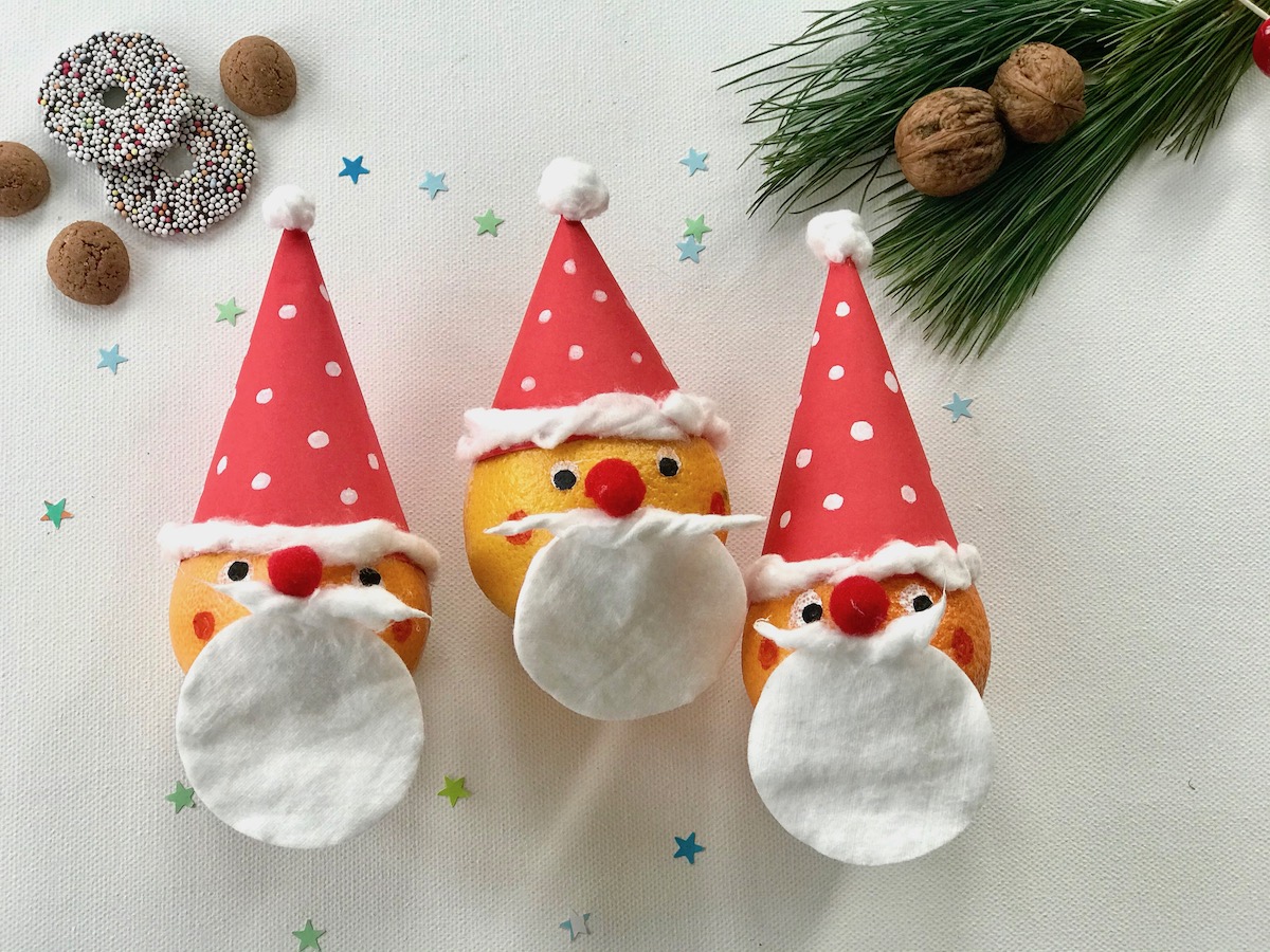 nikolaus basteln kinder, weihnachtsbasteln kindergarten