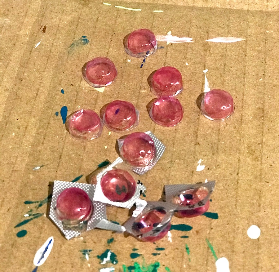 Silvester Deko selber machen, Schwein Schnauze basteln, Upcycling fuer Kinder