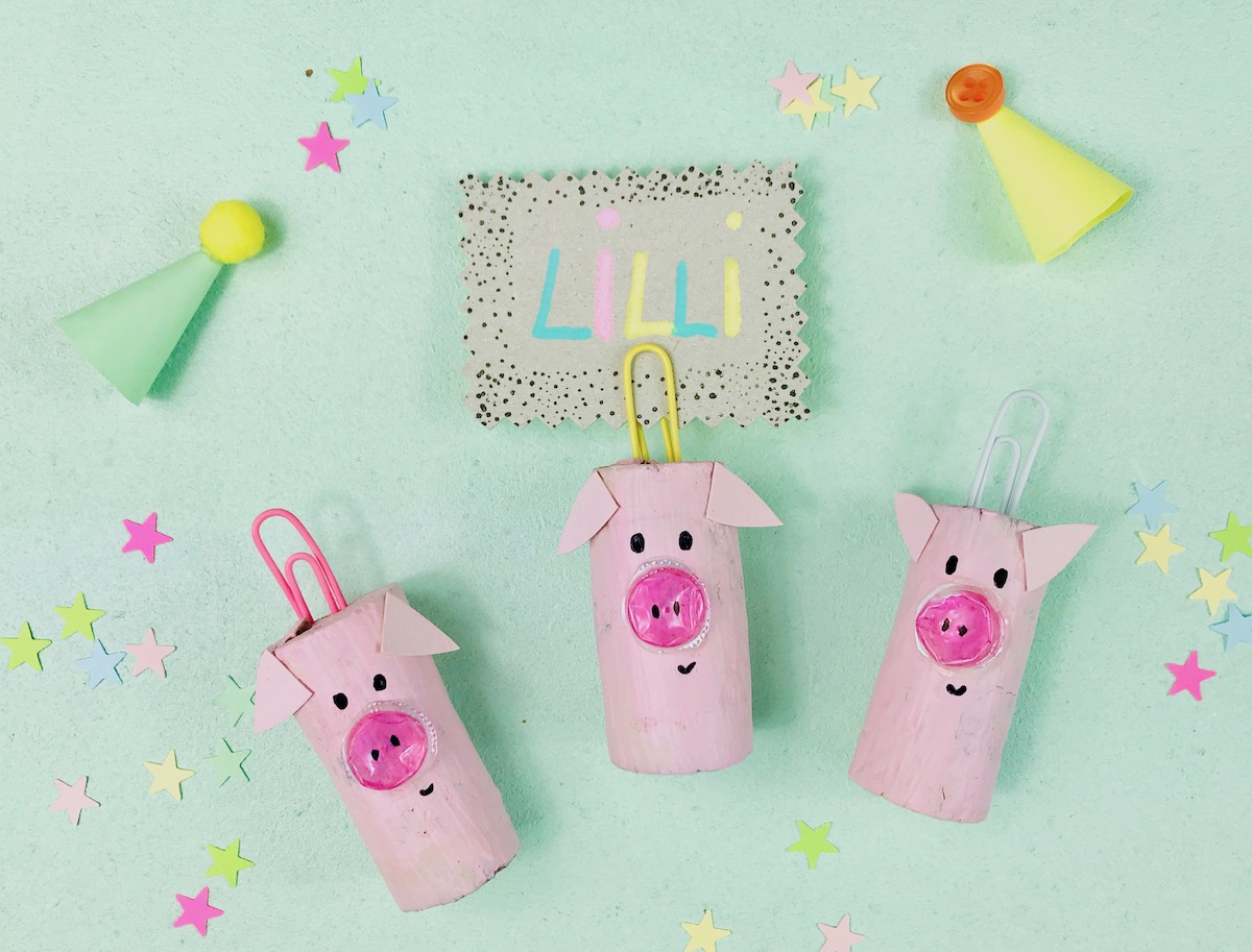 Silvester Party Deko selber machen, Gluecksbringer selber machen