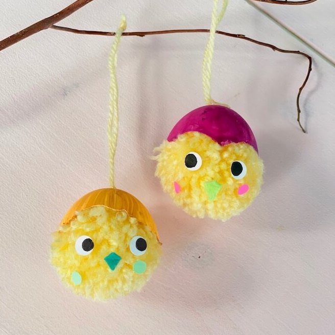 osterdeko-basteln-kinder-kueken-huhn-osterbastelei-kinder-selbermachen