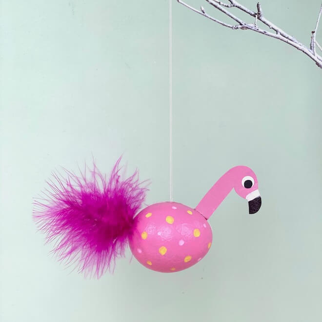 basteln-fuer-ostern-osterbastelei-osterdeko-selbermachen-flamingo
