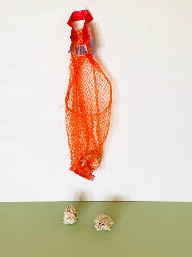 upcycling wurfspiel aus obstnetz basteln