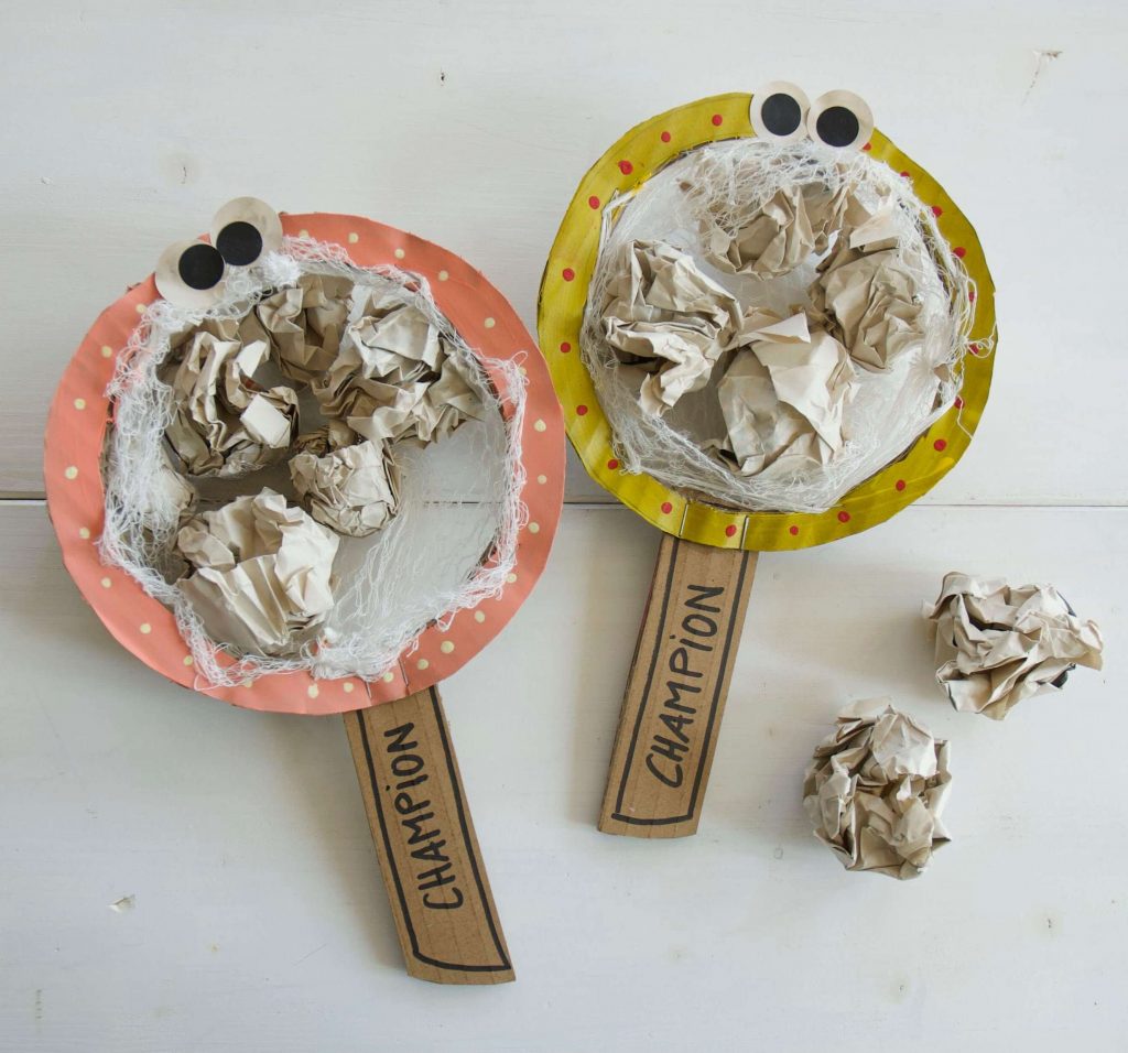 fangspiel aus karton basteln